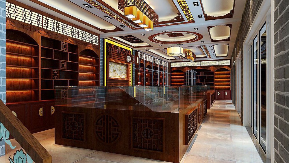 中式展厅装修图片